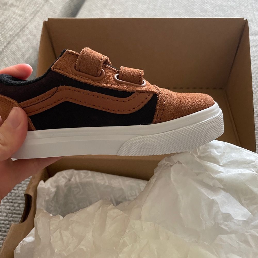 Kids' Black and Brown Sneakers